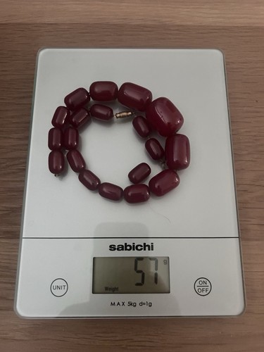 Antique cherry amber bakelite - cherry,