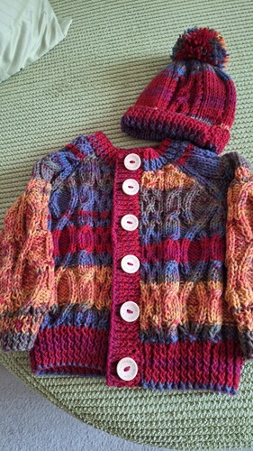 Hand knitted baby - knitted, and