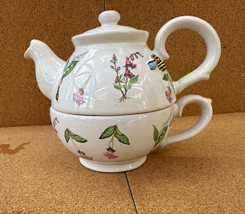 Tea for one stackable ceramic - stackable,