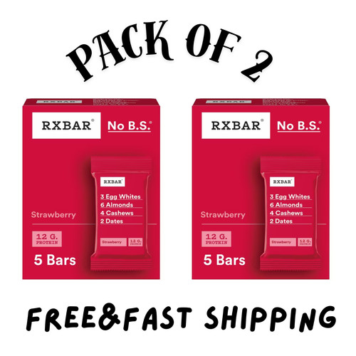 Rxbar strawberry protein bars - strawberry,