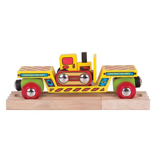 Bigjigs rail wooden bulldozer - bigjigs,