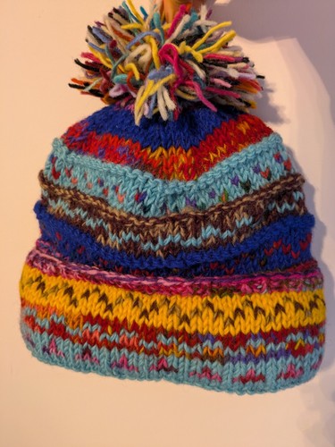 Handknitted woolly colourful - woolly,
