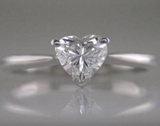 Diamond Solitaire Heart Shape
