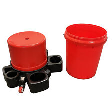 CAR WASH CLEANING BUCKET DOLLY with ROLLING STOOL SEAT caddy garage bike boat