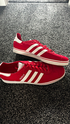 Adidas gazelle red - adidas, white