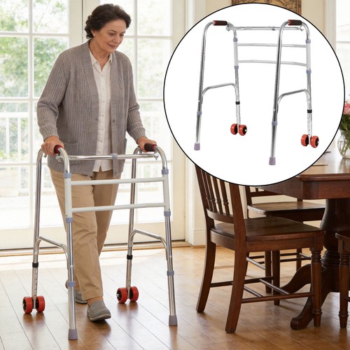 Folding walking frame - folding,