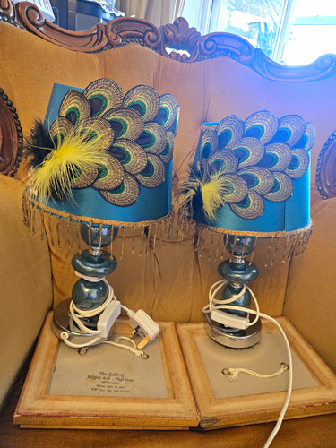 Pair blue peacock - pair,