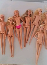 7 Nude Barbie Dolls All In Very Good Condition