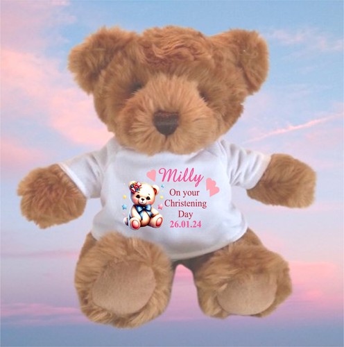 Personalised brown teddy bear - brown,