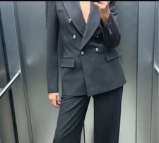 Zara Grey Blazer Women Size L