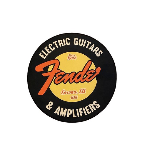 Electronic guitar round mat - electronic,