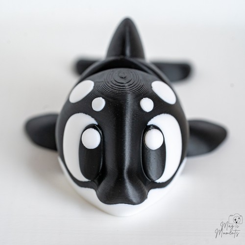 Articulated orca whale - orca,