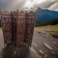 Antique Vintage Indian Screen