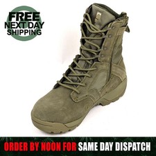ArmaWEAR JungleLITE Tactical Boots Sage Green Side-Zip Combat Footwear UK 5–13 