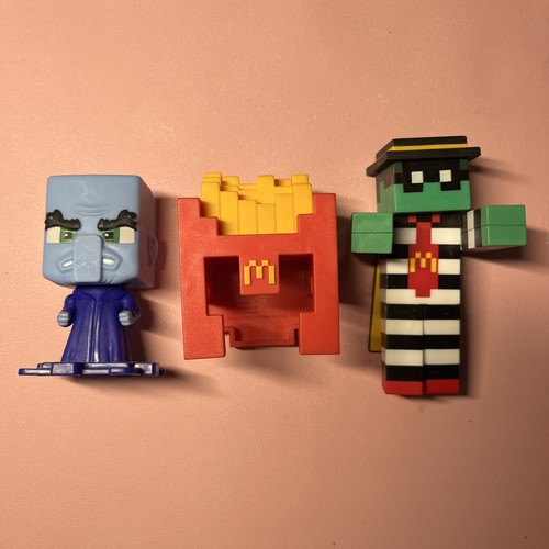 Mcdonalds minecraft movie toys - minecraft,