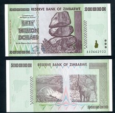 Zimbabwe trillion dollars - 50,