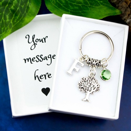 Tree keyring personalised - tree,