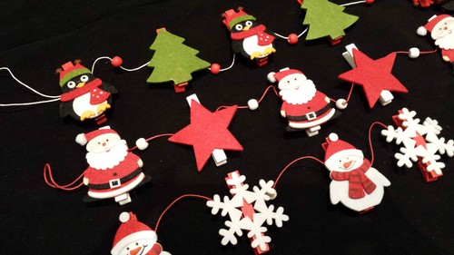 Felt christmas card - christmas,