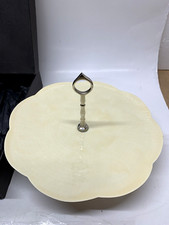 Culinary Concepts Single Tier Cake Stand Yellow Enamelled Petal Daisy 35cm