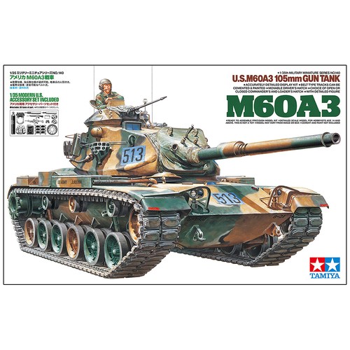 Tamiya m60a3 105mm - u.s.,