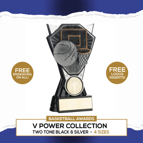 Basketball trophy personalised - trophy,
