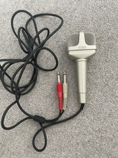 JVC Dynamic Microphone M-101 Silver with 2 RCA 1/4" phono plugs