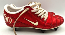 Nike Total 90 3 SP White Gym Red Studded Football Boots UK 4 EUR 36.5 J1519