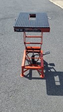 Motorcycle Hydraulic Scissor Lift 300lb 135kg Working Platform Garage Workshop