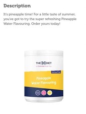 The 1:1 Diet by CWP, Pineapple  Water Flavouring X 1 Tub. New FREEPOST NO FEES