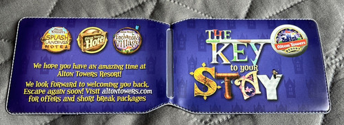 Alton towers hotel keycard - hotel,