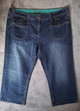 Size 16 Butterfly By Matthew Williamson Cropped Blue Jeans