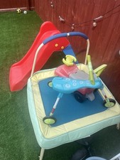 second hand toddler mini trampoline and slide