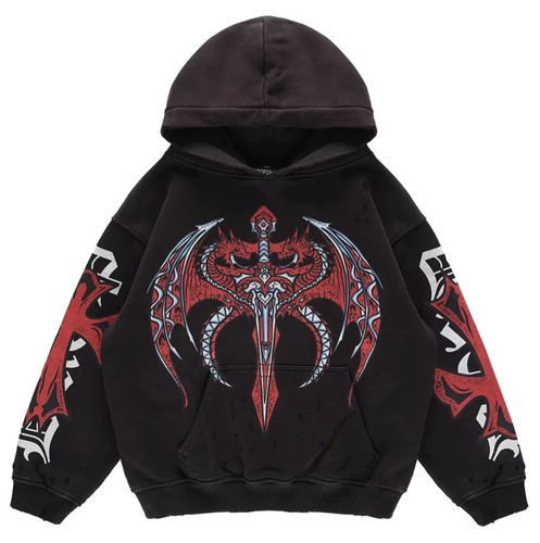 Red dragon dagger - dragon,