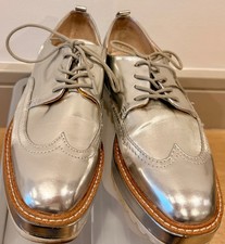 Zara Silver Metallic Platform