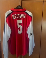 Arsenal Martin Keown Player issued CL home shirt