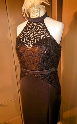 Quiz sequin long black - quiz, dress