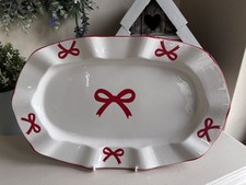 New ~ Christmas Holly Red Bow