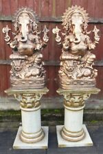 Pair of Ganesh statues, large metal Ganeshs, Ganesh pillars included, Mandap etc