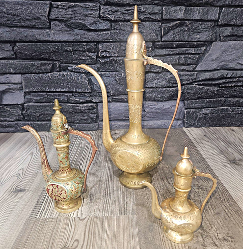 Vintage brass dallah - vintage,
