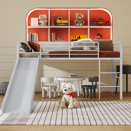 Loft bed single - bed, low