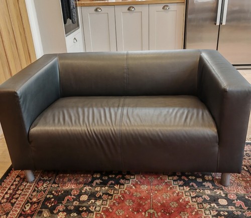 Black small pleather two - black,