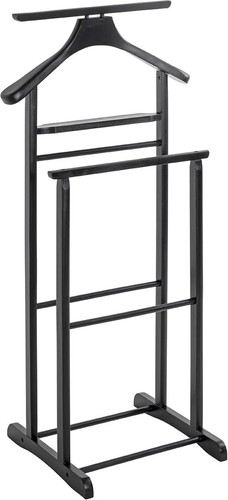 Men valet black solid wood - men's,