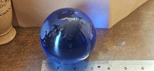 Blue Earth Globe Frosted Glass