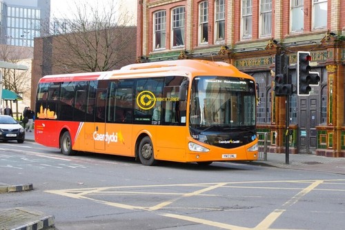 Cardiff bus scania - cardiff,