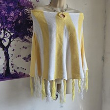 Chilli Knit Poncho Yellow