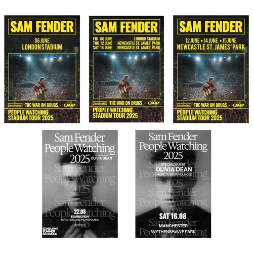Sam fender poster all dates - uk,