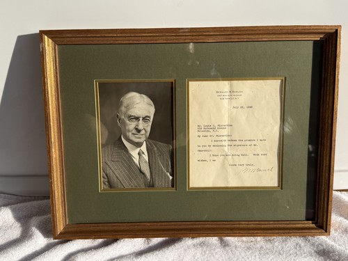Bernard baruch signed 1949 - bernard,