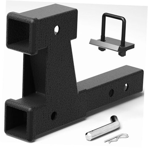 Dual trailer hitch extension - dual,