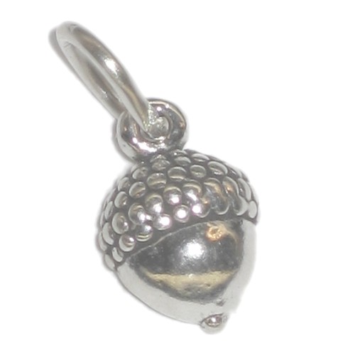Acorn tiny sterling - , silver