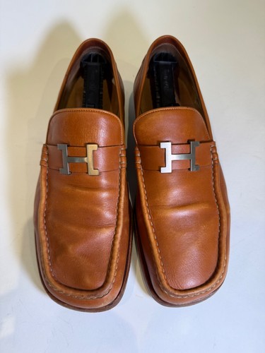 Hermès paris buckle loafers - hermès,